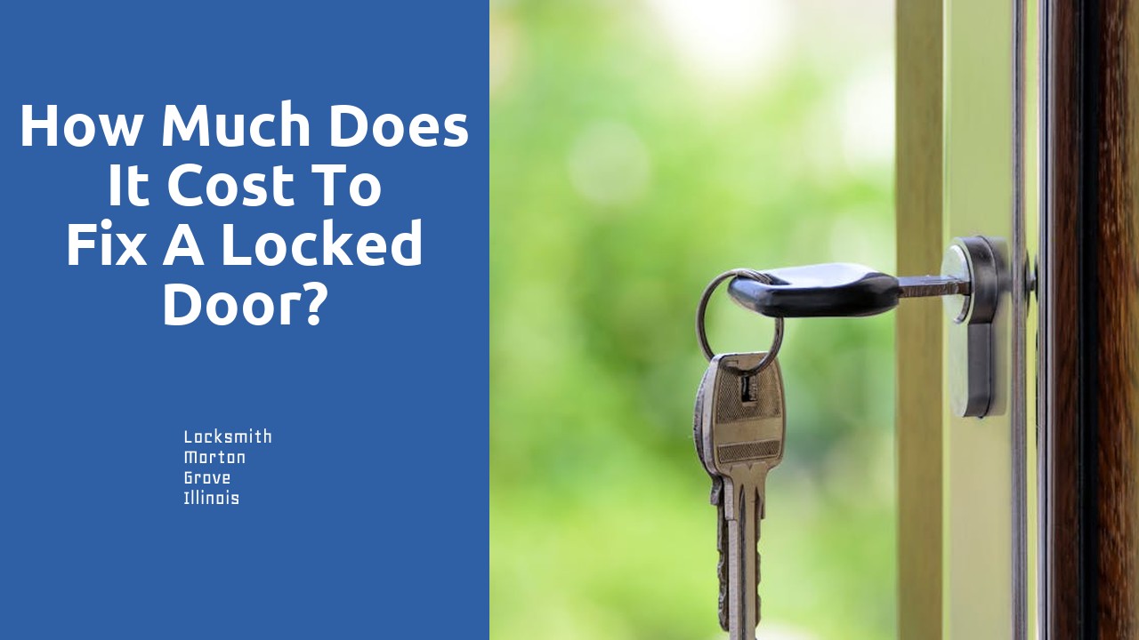 How much does it cost to fix a locked door?